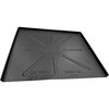 American Built Pro Dishwasher Drain Pan - Open-Ended Directs wtr Upfront for Leak Detection  - 24 inch x 20.5 inch, Blk DWP-1B